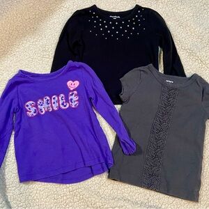 ⭐️4/$20 Bundle of  size 18m 2Long Sleeve Tees and 1 short sleeve -